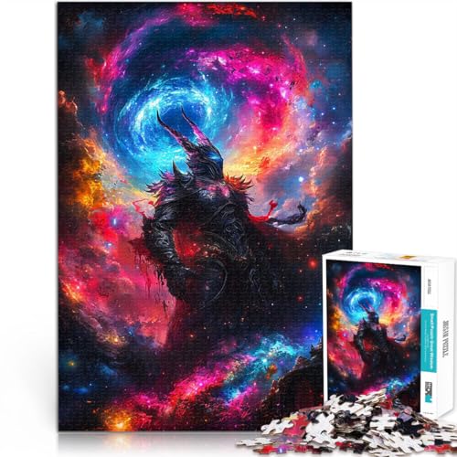 Puzzle 1000 Teile für Teenager Kosmischer Dämonenkrieger Spielzeug Lernspiele Stressabbau Geschenke für Freunde und Familie 26x38cm von BKDNNUJR