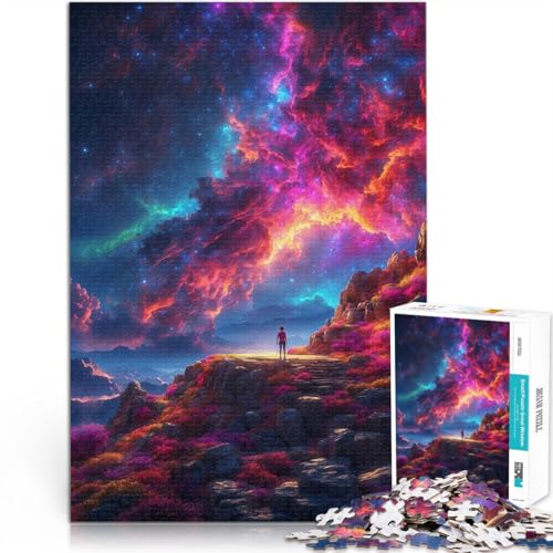 Puzzle 1000 Teile für Teenager Magische Nacht Familienspiel zum Stressabbau, schwierige Herausforderung Geburtstagsgeschenk 26x38cm von BKDNNUJR
