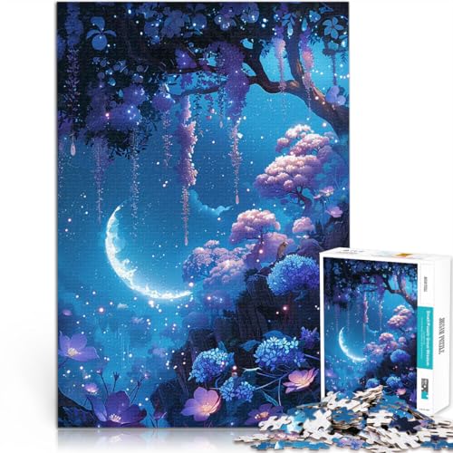Puzzle 1000 Teile für Teenager Nachtgarten Anime Spielzeug-Intellektuelles Spiel denn eignet ganze Familie 50x70cm von BKDNNUJR