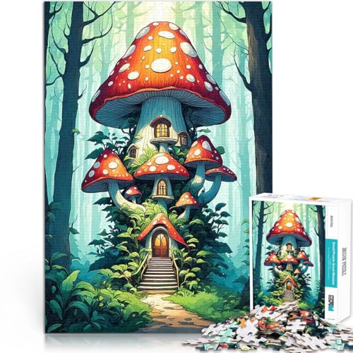 Puzzle 1000 Teile für Teenager Pilzhaus im Vordergrund Spielzeug-Intellektuelles Spiel einzigartiges Herausforderungsspiel 50x70cm Puzzle 1000 Teile für Teenager Pilzhaus im Vordergrund Spielzeug-Intellektuelles Spiel einzigartiges Herausforderungsspiel 50x70cm von BKDNNUJR