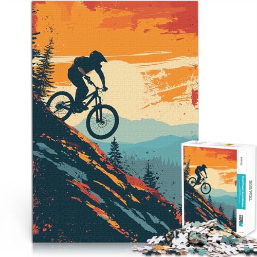 Puzzle 1000 Teile für Teenager Retro Mountainbike Spielzeug Lernspiele Stressabbau Lustige Aktivitäten für zu Hause, Geburtstagsgeschenk, Reisegeschenk, 26x38cm Puzzle 1000 Teile für Teenager Retro Mountainbike Spielzeug Lernspiele Stressabbau Lustige Aktivitäten für zu Hause, Geburtstagsgeschenk, Reisegeschenk, 26x38cm von BKDNNUJR