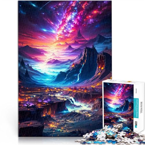 Puzzle 1000 Teile für Teenager Rosa Berge Gehirnintelligenz-Herausforderung süchtig machendes Spielzeug Lustiges Geschenk 26x38cm Puzzle 1000 Teile für Teenager Rosa Berge Gehirnintelligenz-Herausforderung süchtig machendes Spielzeug Lustiges Geschenk 26x38cm von BKDNNUJR