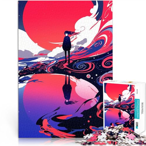 Puzzle 1000 Teile für Teenager Silhouette Mädchen in kosmischer Landschaft Denkspiel Jedes Stück ist einzigartig – Anspruchsvolles Familienspiel 26x38cm Puzzle 1000 Teile für Teenager Silhouette Mädchen in kosmischer Landschaft Denkspiel Jedes Stück ist einzigartig – Anspruchsvolles Familienspiel 26x38cm von BKDNNUJR