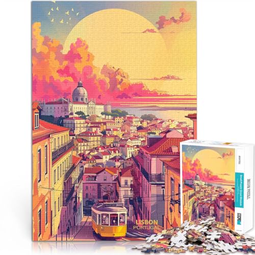 Puzzle 1000 Teile für Teenager Sonnenuntergang in Lissabon, Portugal Lernspiele denn eignet ganze Familie 50x70cm Puzzle 1000 Teile für Teenager Sonnenuntergang in Lissabon, Portugal Lernspiele denn eignet ganze Familie 50x70cm von BKDNNUJR