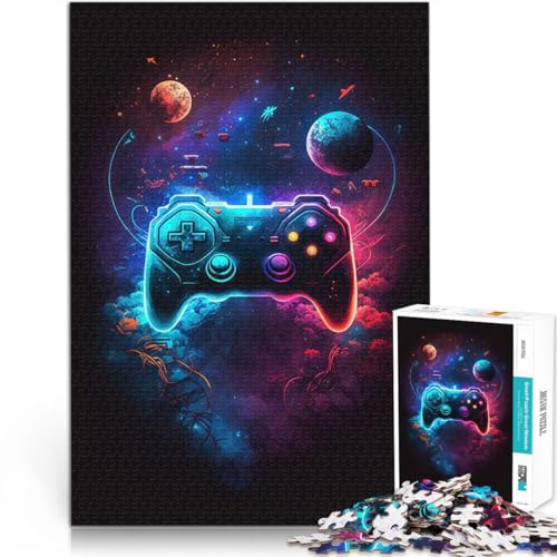 Puzzle 1000 Teile für Teenager Spielzimmer Gehirnintelligenz-Herausforderung süchtig machendes Spielzeug Heimdekoration Spielzeug 26x38cm von BKDNNUJR