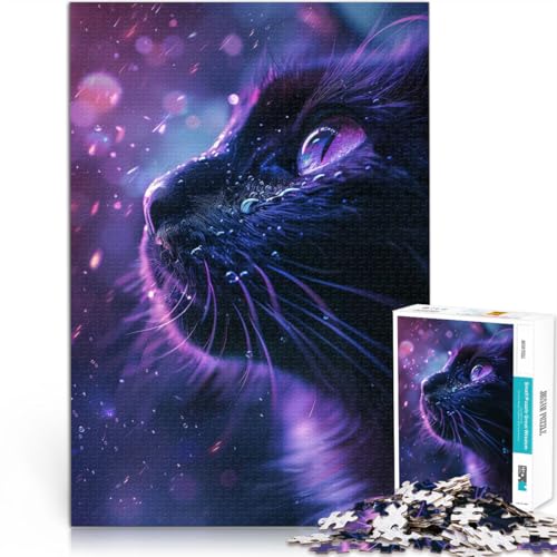Puzzle 1000 Teile für Teenager Süße lila Katze Helfen Sie dem Gehirn, süchtig machende Spielzeuge zu trainieren, um Geduld zu entwickeln Heimdekoration Spielzeug 26x38cm Puzzle 1000 Teile für Teenager Süße lila Katze Helfen Sie dem Gehirn, süchtig machende Spielzeuge zu trainieren, um Geduld zu entwickeln Heimdekoration Spielzeug 26x38cm von BKDNNUJR