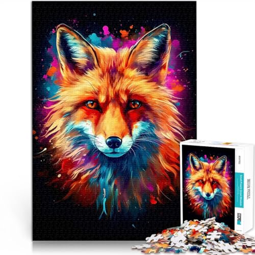Puzzle für Erwachsene, 1000 Teile Erstaunliche Fuchskunst für Lernspiel-Herausforderungsspielzeug für Heimdekoration 50x70cm Puzzle für Erwachsene, 1000 Teile Erstaunliche Fuchskunst für Lernspiel-Herausforderungsspielzeug für Heimdekoration 50x70cm von BKDNNUJR