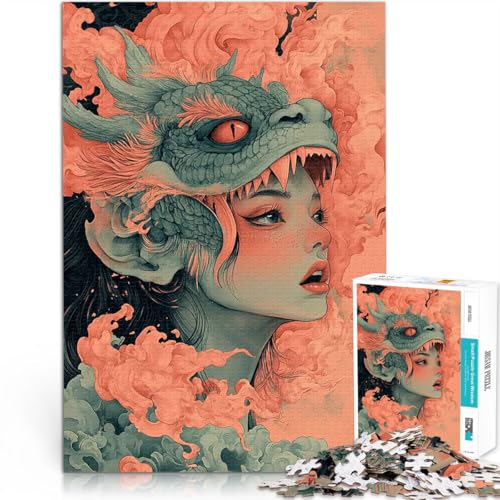 Puzzle für Erwachsene, 1000 Teile Fantasy Drachen Maske Frau Anspruchsvoll, Aber lustig und humorvoll tolles Geschenk 50x70cm Puzzle für Erwachsene, 1000 Teile Fantasy Drachen Maske Frau Anspruchsvoll, Aber lustig und humorvoll tolles Geschenk 50x70cm von BKDNNUJR