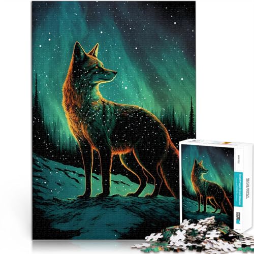 Puzzle für Erwachsene, 1000 Teile Fox Beleuchtung Spielzeug-Intellektuelles Spiel eignet ganze Familie 50x70cm von BKDNNUJR