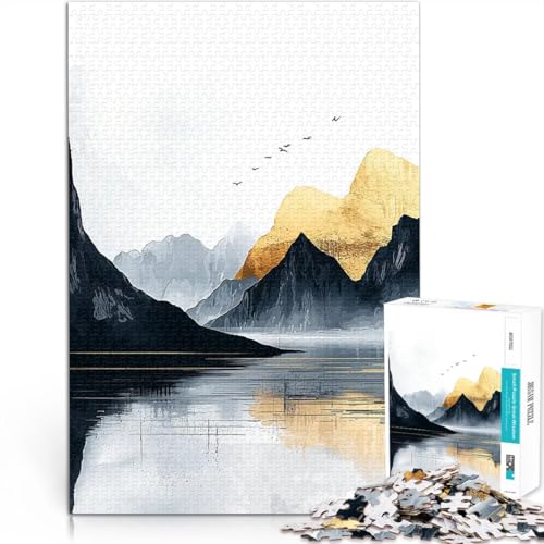 Puzzle für Erwachsene, 1000 Teile Goldene Berglandschaft Geschenke zum Suchbegriff: Herausfordernde Spiele Geburtstagsgeschenk 26x38cm Puzzle für Erwachsene, 1000 Teile Goldene Berglandschaft Geschenke zum Suchbegriff: Herausfordernde Spiele Geburtstagsgeschenk 26x38cm von BKDNNUJR