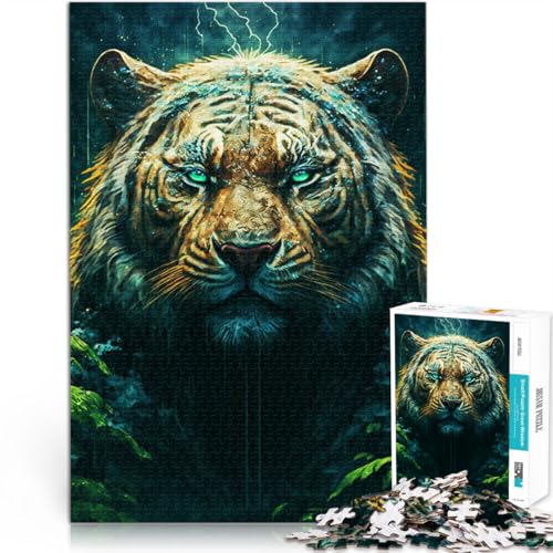 Puzzle für Erwachsene, 1000 Teile Legendärer Waldtiger Geschenke zum Suchbegriff: Herausfordernde Spiele Tolles Geschenk für Spiele 50x70cm von BKDNNUJR