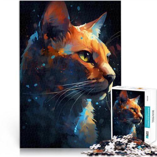 Puzzle für Erwachsene, 1000 Teile Magische Burma-Katze Spielzeug Lernspiele Stressabbau Tolle Geschenke und Spielzeuge 26x38cm Puzzle für Erwachsene, 1000 Teile Magische Burma-Katze Spielzeug Lernspiele Stressabbau Tolle Geschenke und Spielzeuge 26x38cm von BKDNNUJR