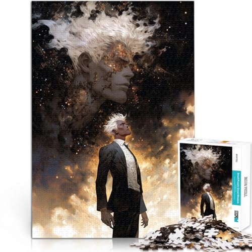 Puzzle für Erwachsene, 1000 Teile Mann im Sternenhimmel für Lernspiel-Herausforderungsspielzeug Lernspiel für Geburtstag, Weihnachten 26x38cm von BKDNNUJR