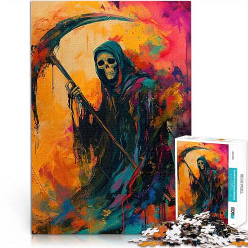 Puzzle für Erwachsene, 1000 Teile Psychodelischer Sensenmann Spielzeug für die ganze Familie Wunschliste mit dem Weihnachtsmann 50x70cm Puzzle für Erwachsene, 1000 Teile Psychodelischer Sensenmann Spielzeug für die ganze Familie Wunschliste mit dem Weihnachtsmann 50x70cm von BKDNNUJR