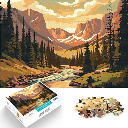 Puzzle für Erwachsene, 1000 Teile Retro Berg Vintage Spielzeug Lernspiele Stressabbau Lustige Aktivitäten für zu Hause, Geburtstagsgeschenk, Reisegeschenk, 26x38cm Puzzle für Erwachsene, 1000 Teile Retro Berg Vintage Spielzeug Lernspiele Stressabbau Lustige Aktivitäten für zu Hause, Geburtstagsgeschenk, Reisegeschenk, 26x38cm von BKDNNUJR