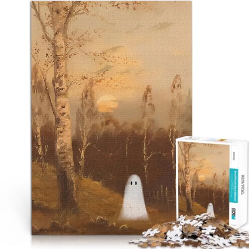 Puzzle für Erwachsene, 1000 Teile Vintage süße gruselige Geist Spielzeug Lernspiele Stressabbau Tolle Geschenke und Spielzeuge 26x38cm Puzzle für Erwachsene, 1000 Teile Vintage süße gruselige Geist Spielzeug Lernspiele Stressabbau Tolle Geschenke und Spielzeuge 26x38cm von BKDNNUJR