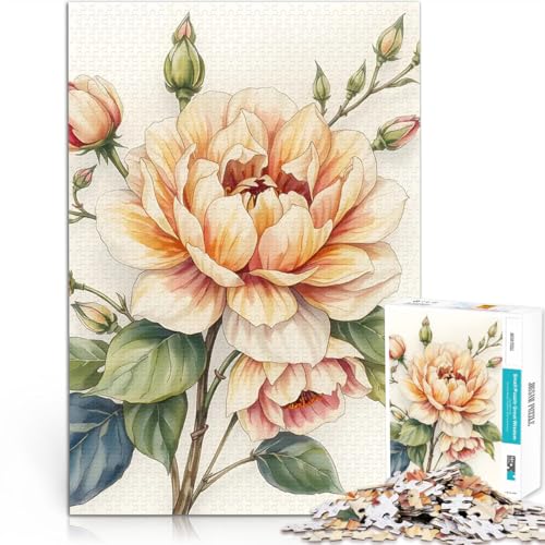 Puzzle für Erwachsene, 1000 Teile Zarter Rosenstrauß Lernspielzeug für die ganze Familie Tolle Geschenke und Spielzeuge 26x38cm Puzzle für Erwachsene, 1000 Teile Zarter Rosenstrauß Lernspielzeug für die ganze Familie Tolle Geschenke und Spielzeuge 26x38cm von BKDNNUJR