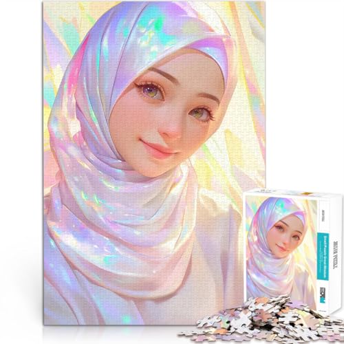 Puzzle für Erwachsene 1000 Teile Anime Hijab Mädchen Spielzeug Lernspiele Stressabbau Wanddekoration Einzigartige Geburtstags 50x70cm Puzzle für Erwachsene 1000 Teile Anime Hijab Mädchen Spielzeug Lernspiele Stressabbau Wanddekoration Einzigartige Geburtstags 50x70cm von BKDNNUJR
