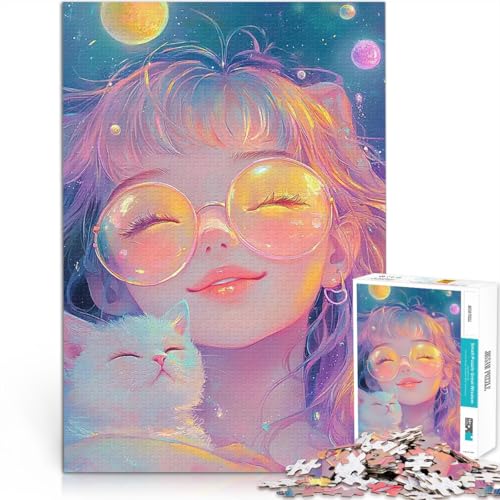 Puzzle für Erwachsene 1000 Teile Anime-Mädchen im Weltraum lustige Spiele für die ganze Familie Lernspiel für Geburtstag, Weihnachten 26x38cm Puzzle für Erwachsene 1000 Teile Anime-Mädchen im Weltraum lustige Spiele für die ganze Familie Lernspiel für Geburtstag, Weihnachten 26x38cm von BKDNNUJR