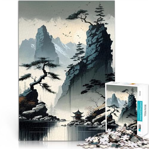Puzzle für Erwachsene 1000 Teile Aquarell im chinesischen Stil Anspruchsvolles Spiel und Familienspaß Geburtstagsgeschenk 50x70cm Puzzle für Erwachsene 1000 Teile Aquarell im chinesischen Stil Anspruchsvolles Spiel und Familienspaß Geburtstagsgeschenk 50x70cm von BKDNNUJR
