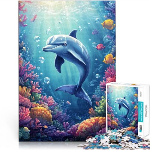 Puzzle für Erwachsene 1000 Teile Delfin im Korallenriff Spielzeug für die ganze Familie Geschenke für Freunde und Familie 50x70cm Puzzle für Erwachsene 1000 Teile Delfin im Korallenriff Spielzeug für die ganze Familie Geschenke für Freunde und Familie 50x70cm von BKDNNUJR