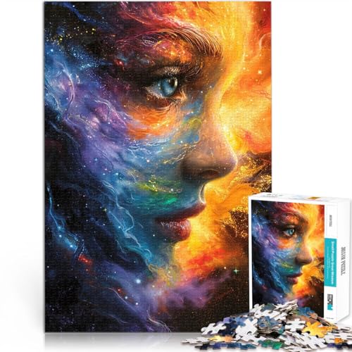 Puzzle für Erwachsene 1000 Teile Kosmische Souveränität lustige Spiele für die ganze Familie Einzigartige Wohndekoration und Geschenke 26x38cm von BKDNNUJR