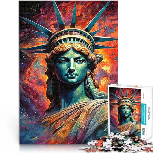 Puzzle für Erwachsene 1000 Teile Libertys Himmlischer Tanz für Lernspiel-Herausforderungsspielzeug Lustiges Geschenk 26x38cm von BKDNNUJR