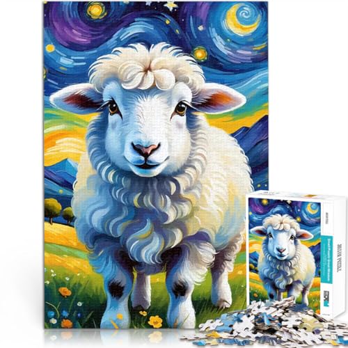Puzzle für Erwachsene 1000 Teile Schafe in der Sternennacht Pädagogisches Spielzeug zum Stressabbau Wohnkunstdekor 50x70cm Puzzle für Erwachsene 1000 Teile Schafe in der Sternennacht Pädagogisches Spielzeug zum Stressabbau Wohnkunstdekor 50x70cm von BKDNNUJR