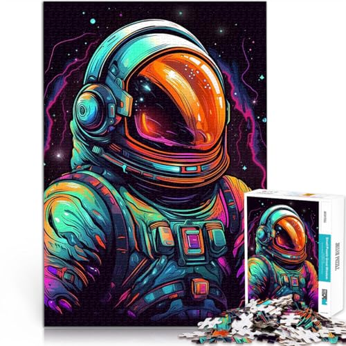 Puzzle für Erwachsene 1000 Teile Universum-Weltraumforscher Spielzeug-Intellektuelles Spiel mit passendem Poster und Quizblatt 50x70cm von BKDNNUJR
