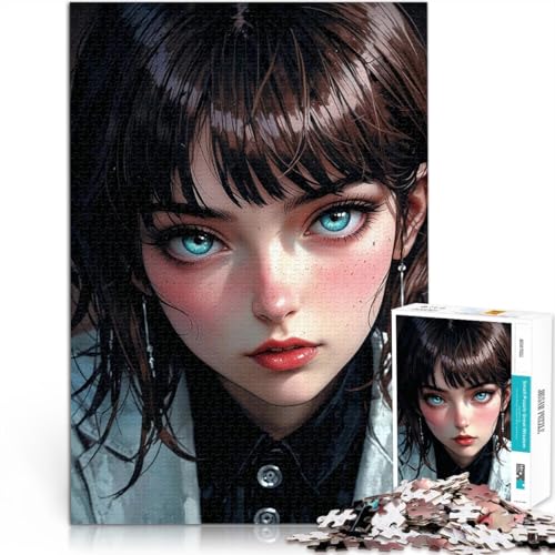 Puzzle für Erwachsene mit 1000 Teilen Anime-Mädchenporträt Anspruchsvolles Spiel und Familienspaß für Heimdekoration 26x38cm Puzzle für Erwachsene mit 1000 Teilen Anime-Mädchenporträt Anspruchsvolles Spiel und Familienspaß für Heimdekoration 26x38cm von BKDNNUJR