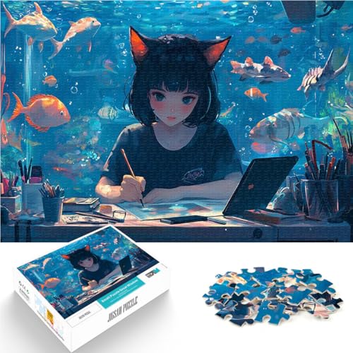 Puzzle für Erwachsene mit 1000 Teilen Anime-Mädchenzeichnung unter Wasser Quizspiel denn eignet ganze Familie 26x38cm Puzzle für Erwachsene mit 1000 Teilen Anime-Mädchenzeichnung unter Wasser Quizspiel denn eignet ganze Familie 26x38cm von BKDNNUJR