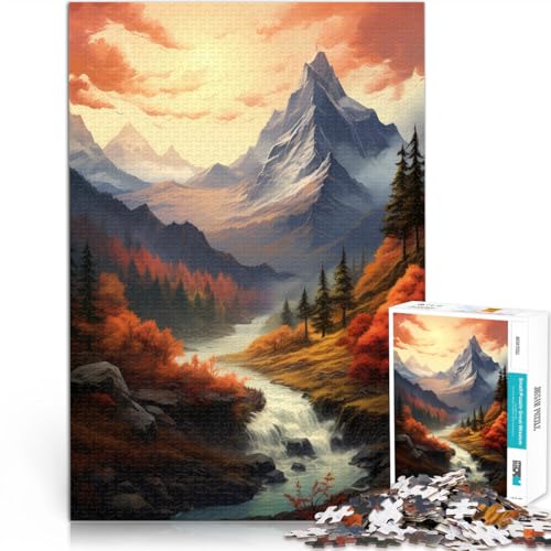 Puzzle für Erwachsene mit 1000 Teilen Berge im Herbst Pädagogisches Spielzeug zum Stressabbau Angebot als Geschenk für die ganze Familie 26x38cm Puzzle für Erwachsene mit 1000 Teilen Berge im Herbst Pädagogisches Spielzeug zum Stressabbau Angebot als Geschenk für die ganze Familie 26x38cm von BKDNNUJR