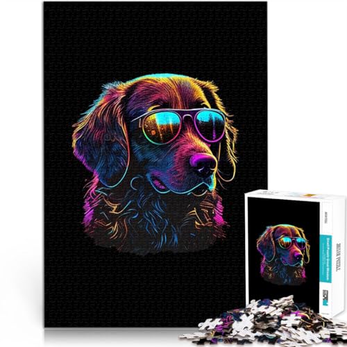 Puzzle für Erwachsene mit 1000 Teilen Chesapeake Bay Retriever Lernspiel-Herausforderungsspielzeug Für Paare geeignet 26x38cm von BKDNNUJR