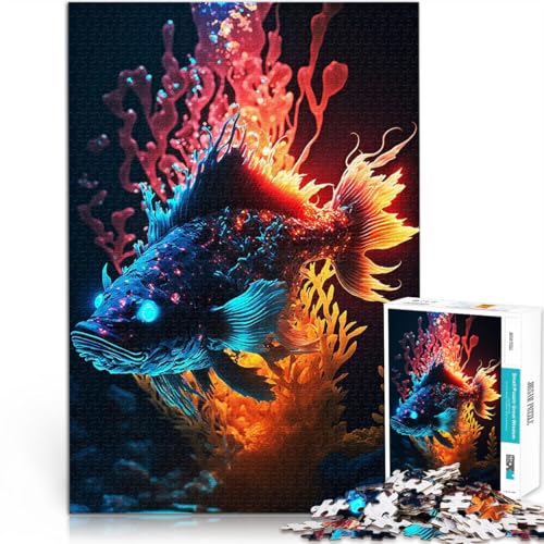 Puzzle für Erwachsene mit 1000 Teilen Dekoration Fisch Herausforderndes Spielspielzeug Tolle Geschenke und Spielzeuge 50x70cm Puzzle für Erwachsene mit 1000 Teilen Dekoration Fisch Herausforderndes Spielspielzeug Tolle Geschenke und Spielzeuge 50x70cm von BKDNNUJR