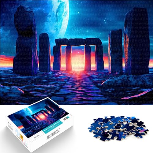 Puzzle für Erwachsene mit 1000 Teilen Fantasielandschaft für Lernspiel-Herausforderungsspielzeug Geburtstagsgeschenk, Geschenke 26x38cm von BKDNNUJR