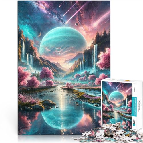 Puzzle für Erwachsene mit 1000 Teilen Kosmische Träume lustige Spiele für die ganze Familie Geeignet für die Schreibtischdekoration 26x38cm von BKDNNUJR