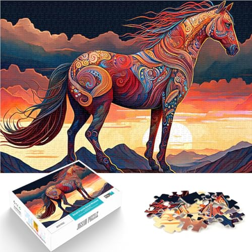 Puzzle für Erwachsene mit 1000 Teilen Pferdekunstserie Stil 1 Pädagogisches Spielzeug zum Stressabbau Heimdekoration Spielzeug 50x70cm Puzzle für Erwachsene mit 1000 Teilen Pferdekunstserie Stil 1 Pädagogisches Spielzeug zum Stressabbau Heimdekoration Spielzeug 50x70cm von BKDNNUJR