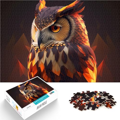 Puzzle für Erwachsene mit 1000 Teilen Warme Low-Poly-Eule Spielzeug Lernspiele Stressabbau Tolle Geschenke und Spielzeuge 50x70cm Puzzle für Erwachsene mit 1000 Teilen Warme Low-Poly-Eule Spielzeug Lernspiele Stressabbau Tolle Geschenke und Spielzeuge 50x70cm von BKDNNUJR