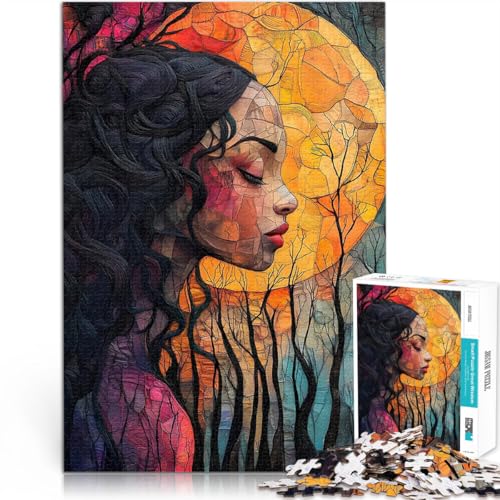 Puzzle für Jugendliche 1000 Teile Träumende Frau Geschenke zum Suchbegriff: Herausfordernde Spiele Heimdekoration 26x38cm von BKDNNUJR