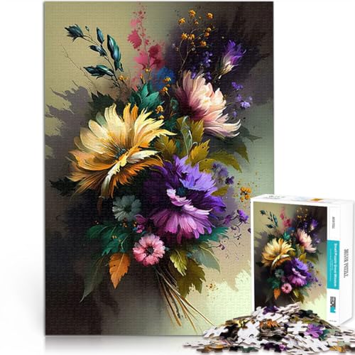 Puzzle für Teenager 1000 Teile Blumenkunst-Serie Stil 7 Herausforderndes Spielspielzeug Lernspiel für Geburtstag, Weihnachten 26x38cm Puzzle für Teenager 1000 Teile Blumenkunst-Serie Stil 7 Herausforderndes Spielspielzeug Lernspiel für Geburtstag, Weihnachten 26x38cm von BKDNNUJR