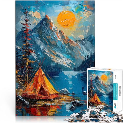 Puzzle für Teenager 1000 Teile Camping Berge Helfen Sie dem Gehirn, süchtig machende Spielzeuge zu trainieren, um Geduld zu entwickeln Geburtstagsgeschenk, Geschenke 26x38cm Puzzle für Teenager 1000 Teile Camping Berge Helfen Sie dem Gehirn, süchtig machende Spielzeuge zu trainieren, um Geduld zu entwickeln Geburtstagsgeschenk, Geschenke 26x38cm von BKDNNUJR