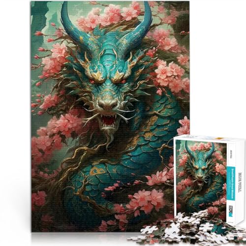 Puzzle für Teenager 1000 Teile Drache im Rosse-Garten Lernspiel-Herausforderungsspielzeug Einzigartige Wohndekoration und Geschenke 50x70cm Puzzle für Teenager 1000 Teile Drache im Rosse-Garten Lernspiel-Herausforderungsspielzeug Einzigartige Wohndekoration und Geschenke 50x70cm von BKDNNUJR