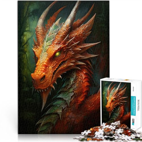 Puzzle für Teenager 1000 Teile Drachen-Kunstwerk Lernspiel-Herausforderungsspielzeug eignet ganze Familie 50x70cm Puzzle für Teenager 1000 Teile Drachen-Kunstwerk Lernspiel-Herausforderungsspielzeug eignet ganze Familie 50x70cm von BKDNNUJR