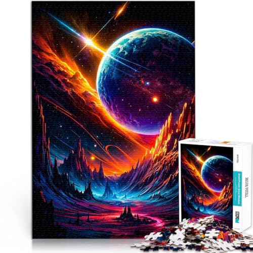Puzzle für Teenager 1000 Teile Fantasie-Weltraumlandschaft für Lernspiel-Herausforderungsspielzeug Tolles Geschenk für Spiele 26x38cm Puzzle für Teenager 1000 Teile Fantasie-Weltraumlandschaft für Lernspiel-Herausforderungsspielzeug Tolles Geschenk für Spiele 26x38cm von BKDNNUJR