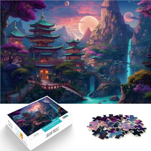 Puzzle für Teenager 1000 Teile Fantasielandschaft 9 Pädagogisches Spielzeug zum Stressabbau Tolle Geschenke und Spielzeuge 26x38cm von BKDNNUJR