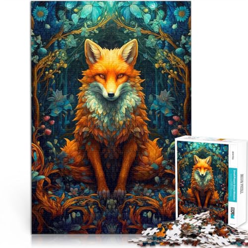 Puzzle für Teenager 1000 Teile Fuchsmärchen Familienspiel zum Stressabbau, schwierige Herausforderung Für Paare geeignet 26x38cm von BKDNNUJR