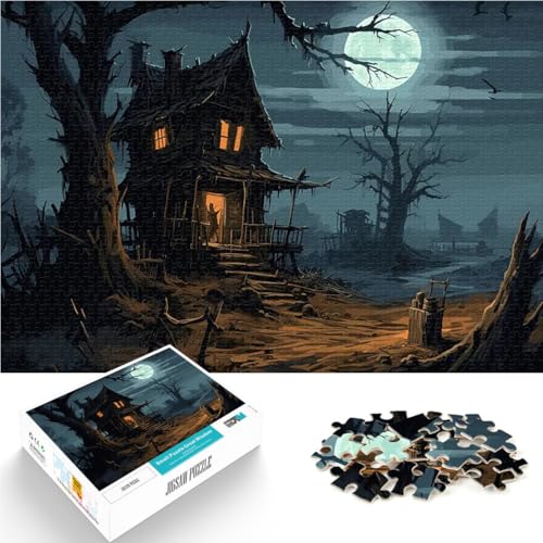 Puzzle für Teenager 1000 Teile Gruselige Halloween-Nacht Lernspielzeug für die ganze Familie Die Liebe zwischen Paaren stärken 26x38cm Puzzle für Teenager 1000 Teile Gruselige Halloween-Nacht Lernspielzeug für die ganze Familie Die Liebe zwischen Paaren stärken 26x38cm von BKDNNUJR