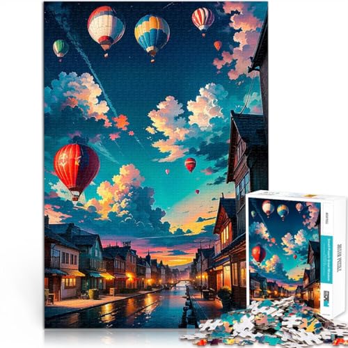 Puzzle für Teenager 1000 Teile Heißluftballons über der Stadt Anspruchsvolles Spiel und Familienspaß Verbessern Sie das Gedächtnis 50x70cm Puzzle für Teenager 1000 Teile Heißluftballons über der Stadt Anspruchsvolles Spiel und Familienspaß Verbessern Sie das Gedächtnis 50x70cm von BKDNNUJR