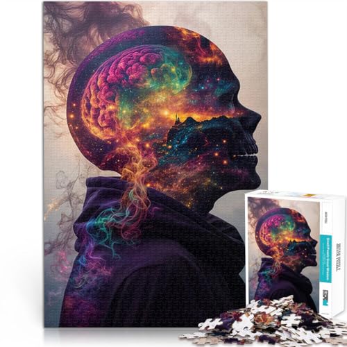 Puzzle für Teenager 1000 Teile Kosmische Gedankenexplosion Anspruchsvolles Spiel und Familienspaß Wohnkunstdekor 26x38cm von BKDNNUJR