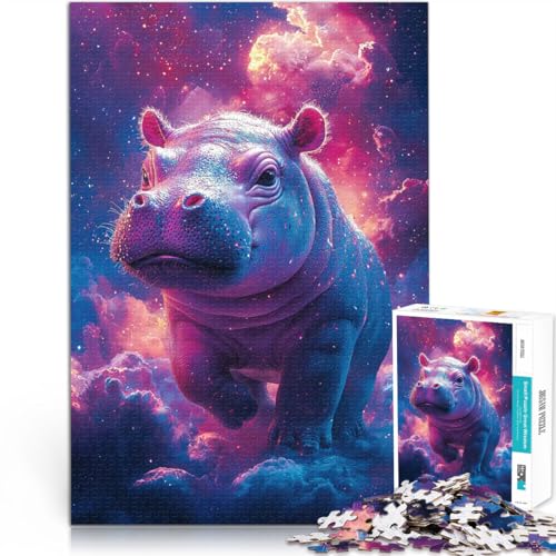 Puzzle für Teenager 1000 Teile Kosmisches Nilpferd Anspruchsvolles Spiel und Familienspaß Tolle Geschenke und Spielzeuge 26x38cm Puzzle für Teenager 1000 Teile Kosmisches Nilpferd Anspruchsvolles Spiel und Familienspaß Tolle Geschenke und Spielzeuge 26x38cm von BKDNNUJR